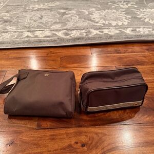 Elegant Brown Toiletry Bag Set for Men